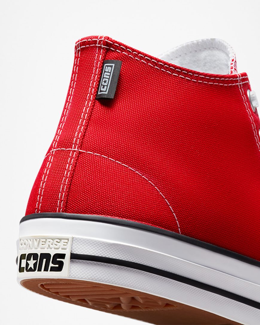 Dámské Skate Boty Converse CONS Chuck Taylor All Star Pro Červené Bílé Černé | CZ EUTP54